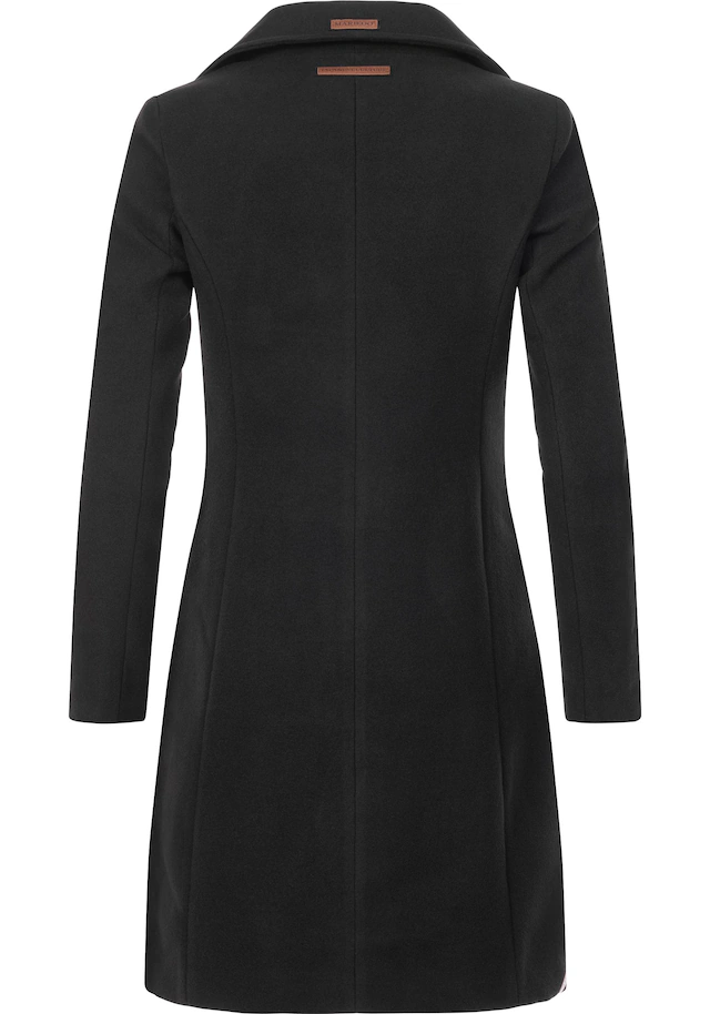 Marikoo Kurzmantel »Nanakoo« edler Damen Trenchcoat in Wollmantel-Optik