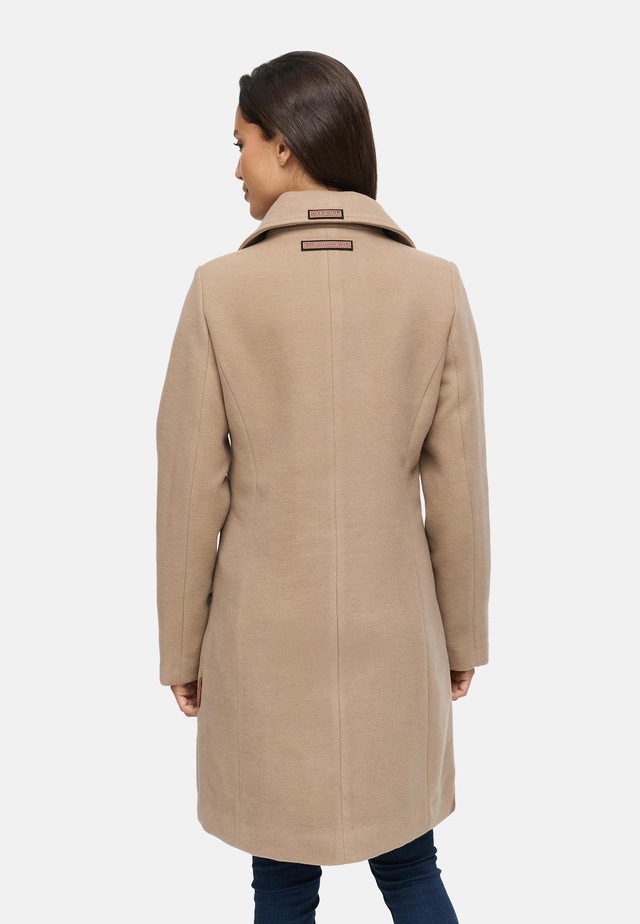 Marikoo Kurzmantel »Nanakoo« edler Damen Trenchcoat in Wollmantel-Optik