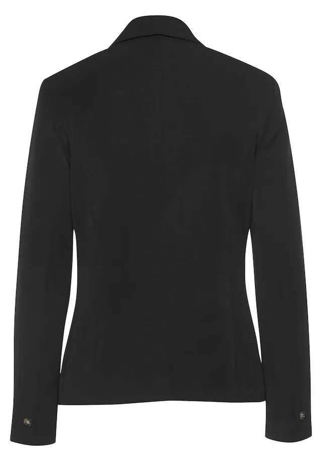 LASCANA Kurzblazer »in klassischer Form mit Reverskragen und Knopfverschluss« taillierter Damenblazer, Business-Look, Basic-Blazer, festlich-elegant