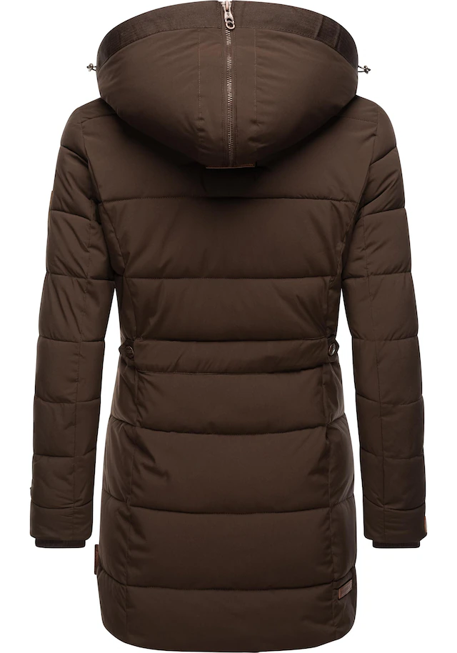 Marikoo Wintermantel »Lieblings Jacke« stylischer Winter Steppmantel m. Kunstpelz-Kapuze
