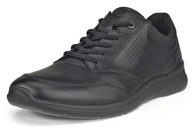 Ecco Schnürschuh »Irving« , Freizeitschuh, Halbschuh, Schnürschuh mit gepolstertem Schaftrand