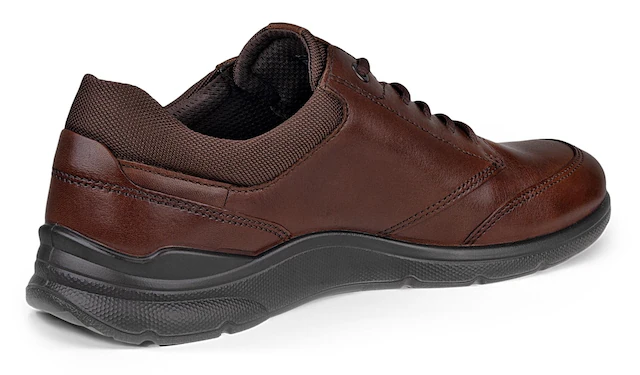 Ecco Schnürschuh »Irving« , Freizeitschuh, Halbschuh, Schnürschuh mit gepolstertem Schaftrand