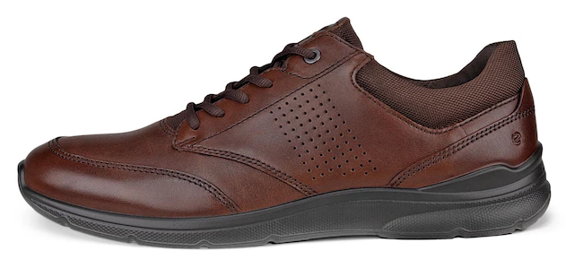 Ecco Schnürschuh »Irving« , Freizeitschuh, Halbschuh, Schnürschuh mit gepolstertem Schaftrand