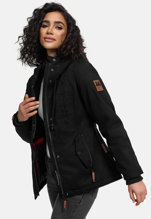 Marikoo Winterjacke »Bikoo« mit Kapuze sportliche Damen Outdoor Baumwolljacke mit Kapuze