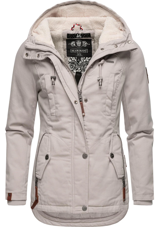 Marikoo Winterjacke »Bikoo« mit Kapuze sportliche Damen Outdoor Baumwolljacke mit Kapuze
