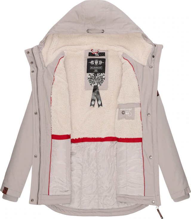 Marikoo Winterjacke »Bikoo« mit Kapuze sportliche Damen Outdoor Baumwolljacke mit Kapuze