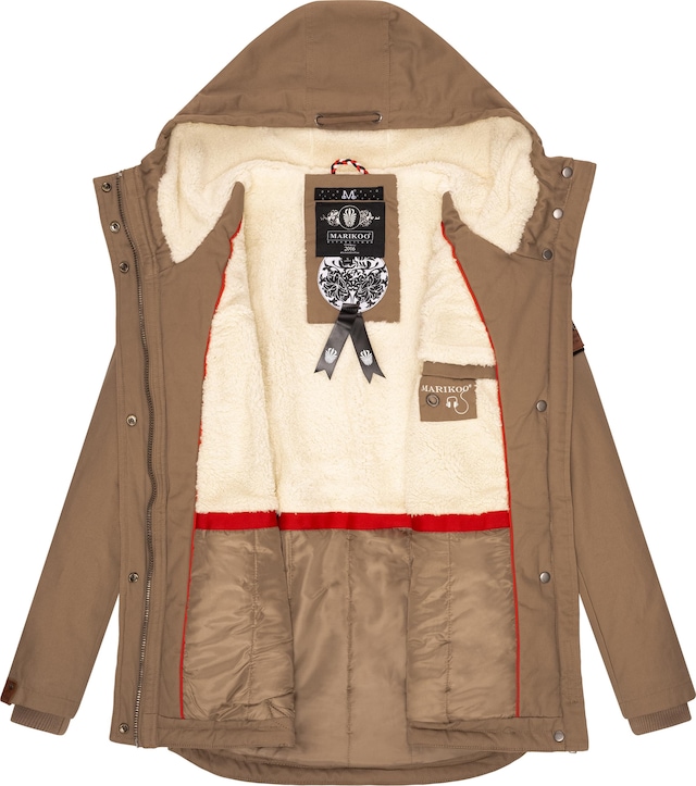 Marikoo Winterjacke »Bikoo« mit Kapuze sportliche Damen Outdoor Baumwolljacke mit Kapuze