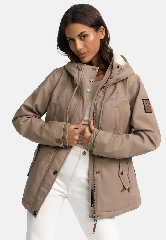 Marikoo Winterjacke »Bikoo« mit Kapuze sportliche Damen Outdoor Baumwolljacke mit Kapuze