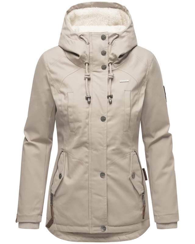 Marikoo Winterjacke »Bikoo« mit Kapuze sportliche Damen Outdoor Baumwolljacke mit Kapuze