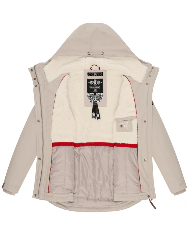 Marikoo Winterjacke »Bikoo« mit Kapuze sportliche Damen Outdoor Baumwolljacke mit Kapuze