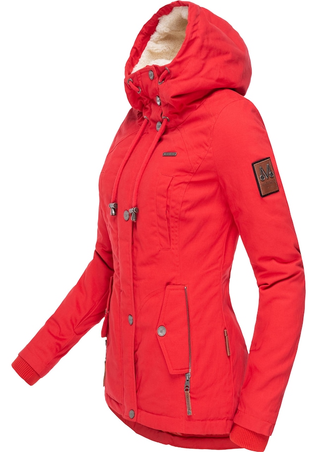 Marikoo Winterjacke »Bikoo« mit Kapuze sportliche Damen Outdoor Baumwolljacke mit Kapuze