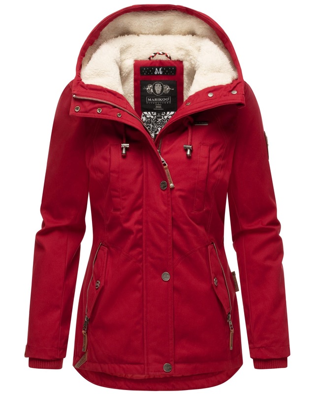 Marikoo Winterjacke »Bikoo« mit Kapuze sportliche Damen Outdoor Baumwolljacke mit Kapuze