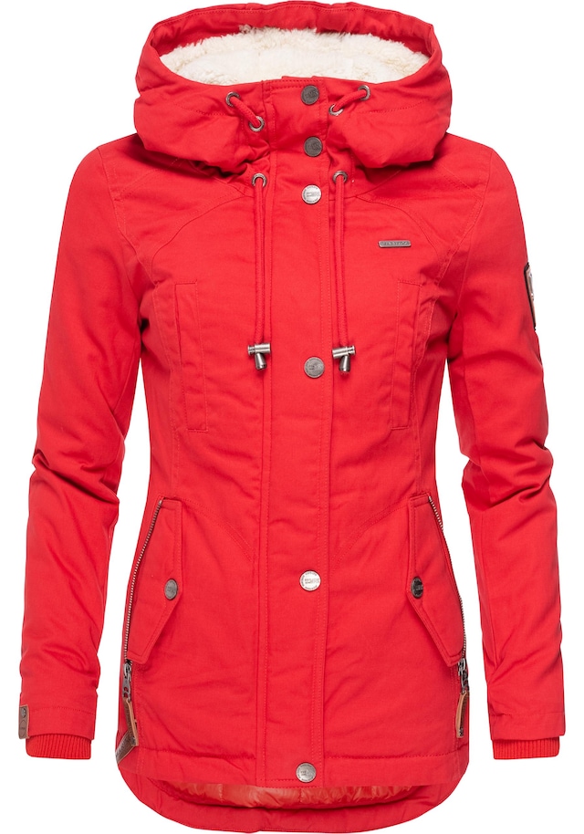 Marikoo Winterjacke »Bikoo« mit Kapuze sportliche Damen Outdoor Baumwolljacke mit Kapuze