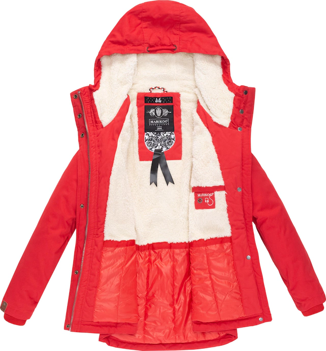 Marikoo Winterjacke »Bikoo« mit Kapuze sportliche Damen Outdoor Baumwolljacke mit Kapuze