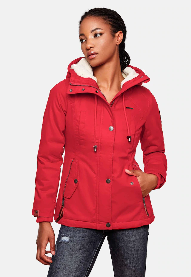 Marikoo Winterjacke »Bikoo« mit Kapuze sportliche Damen Outdoor Baumwolljacke mit Kapuze