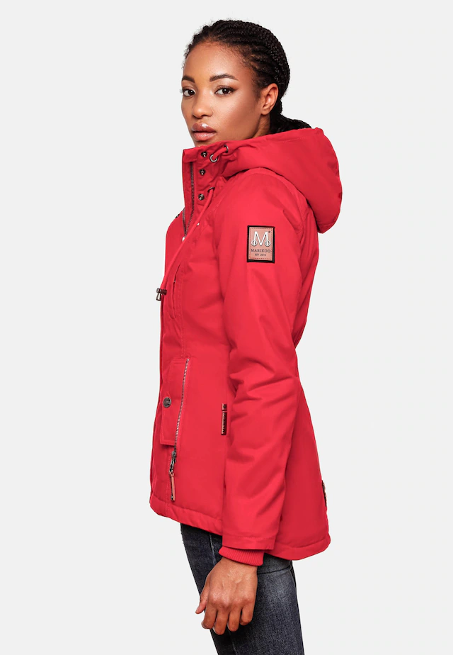 Marikoo Winterjacke »Bikoo« mit Kapuze sportliche Damen Outdoor Baumwolljacke mit Kapuze