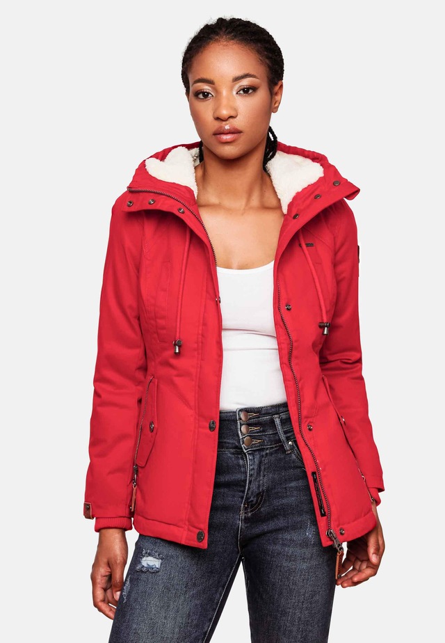 Marikoo Winterjacke »Bikoo« mit Kapuze sportliche Damen Outdoor Baumwolljacke mit Kapuze