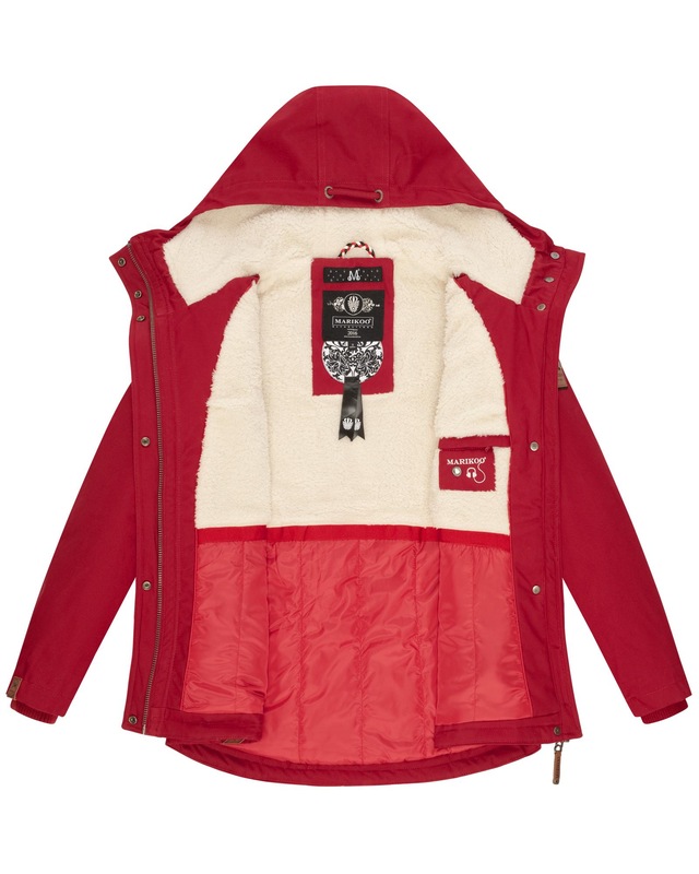Marikoo Winterjacke »Bikoo« mit Kapuze sportliche Damen Outdoor Baumwolljacke mit Kapuze
