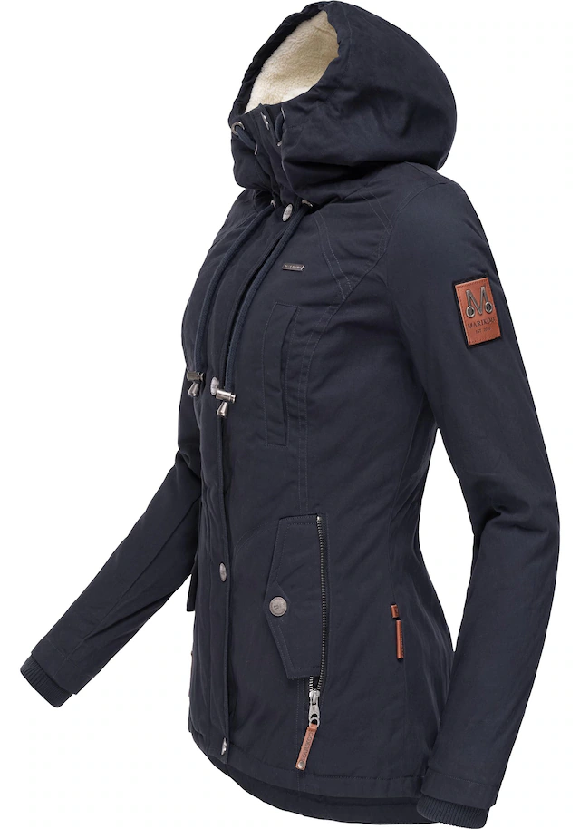 Marikoo Winterjacke »Bikoo« mit Kapuze sportliche Damen Outdoor Baumwolljacke mit Kapuze