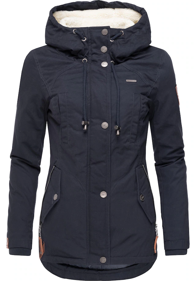 Marikoo Winterjacke »Bikoo« mit Kapuze sportliche Damen Outdoor Baumwolljacke mit Kapuze