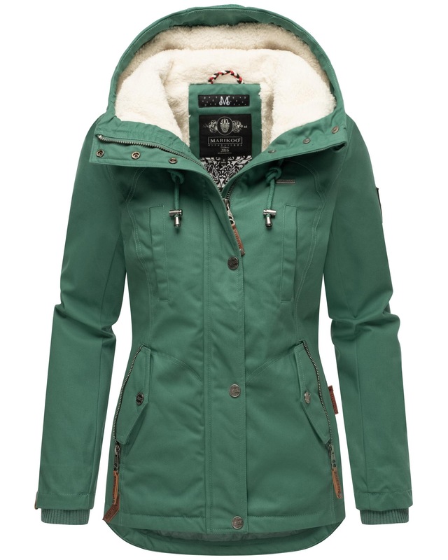 Marikoo Winterjacke »Bikoo« mit Kapuze sportliche Damen Outdoor Baumwolljacke mit Kapuze