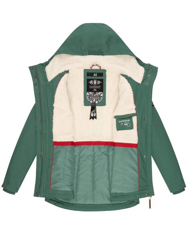 Marikoo Winterjacke »Bikoo« mit Kapuze sportliche Damen Outdoor Baumwolljacke mit Kapuze