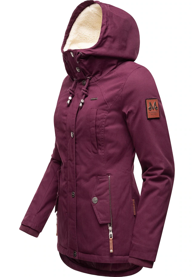 Marikoo Winterjacke »Bikoo« mit Kapuze sportliche Damen Outdoor Baumwolljacke mit Kapuze