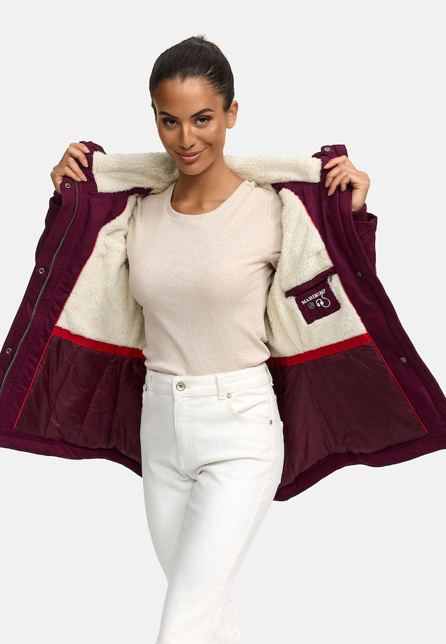 Marikoo Winterjacke »Bikoo« mit Kapuze sportliche Damen Outdoor Baumwolljacke mit Kapuze