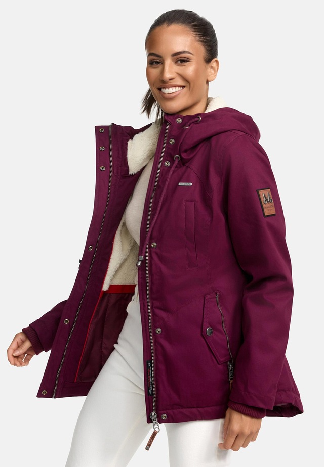 Marikoo Winterjacke »Bikoo« mit Kapuze sportliche Damen Outdoor Baumwolljacke mit Kapuze