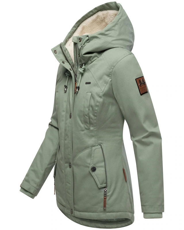Marikoo Winterjacke »Bikoo« mit Kapuze sportliche Damen Outdoor Baumwolljacke mit Kapuze