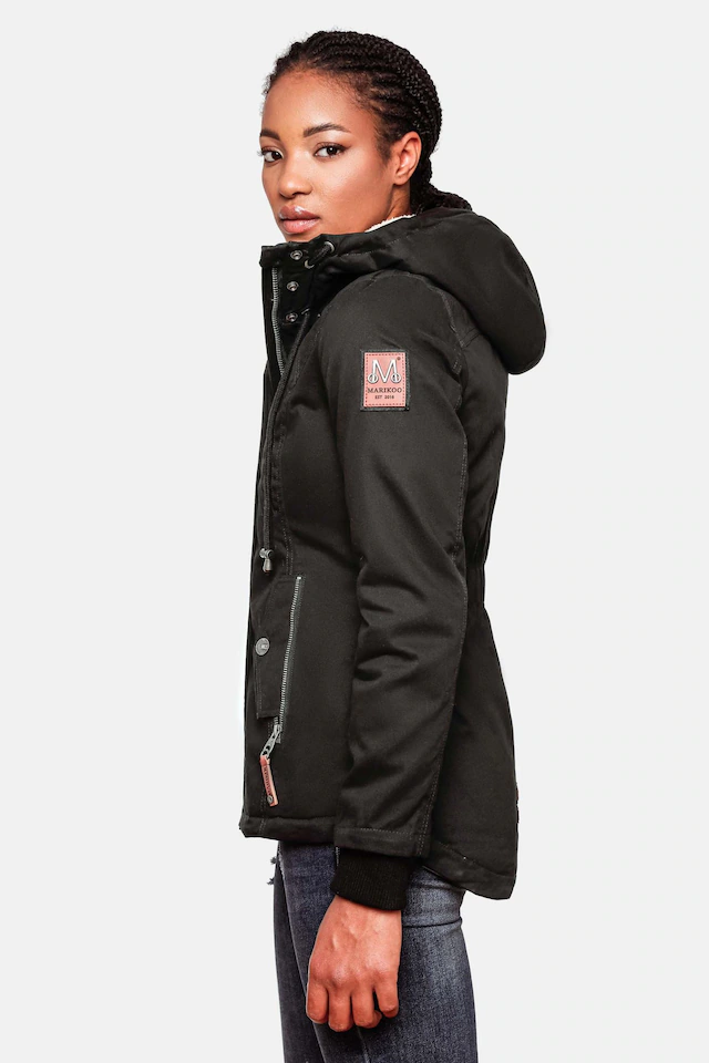 Marikoo Winterjacke »Bikoo« mit Kapuze sportliche Damen Outdoor Baumwolljacke mit Kapuze
