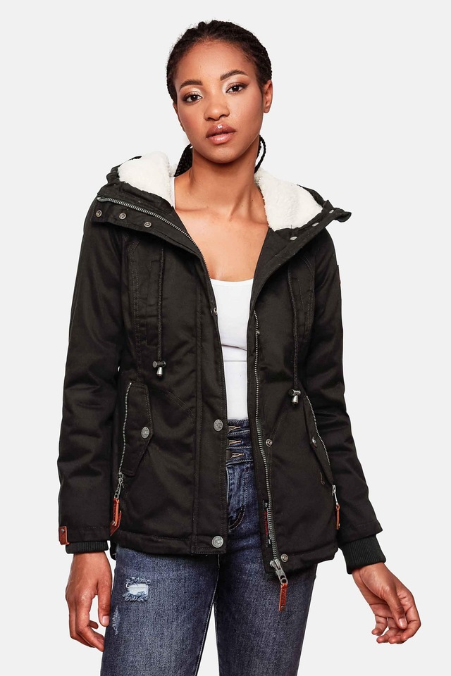 Marikoo Winterjacke »Bikoo« mit Kapuze sportliche Damen Outdoor Baumwolljacke mit Kapuze
