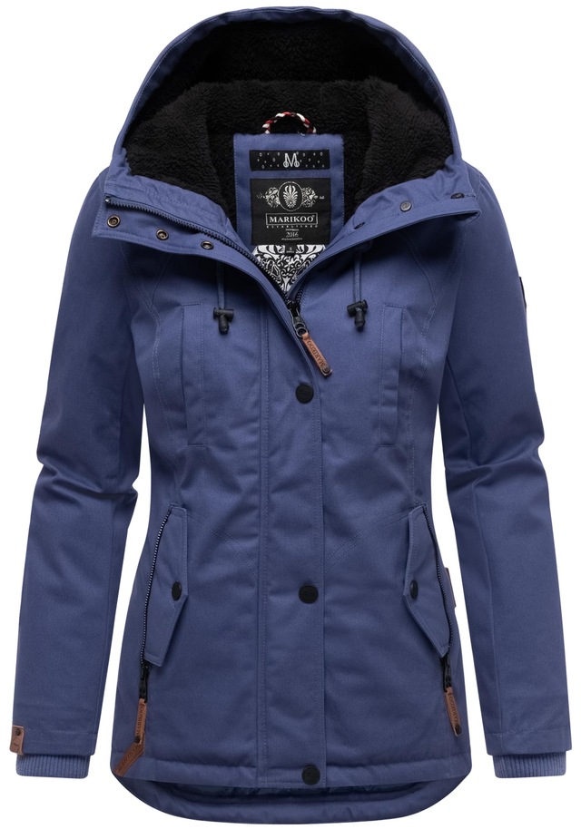 Marikoo Winterjacke »Bikoo« mit Kapuze sportliche Damen Outdoor Baumwolljacke mit Kapuze