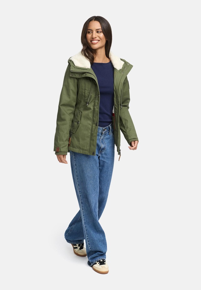 Marikoo Winterjacke »Bikoo« mit Kapuze sportliche Damen Outdoor Baumwolljacke mit Kapuze
