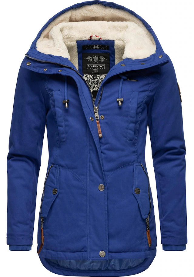 Marikoo Winterjacke »Bikoo« mit Kapuze sportliche Damen Outdoor Baumwolljacke mit Kapuze