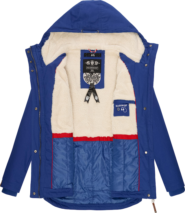 Marikoo Winterjacke »Bikoo« mit Kapuze sportliche Damen Outdoor Baumwolljacke mit Kapuze