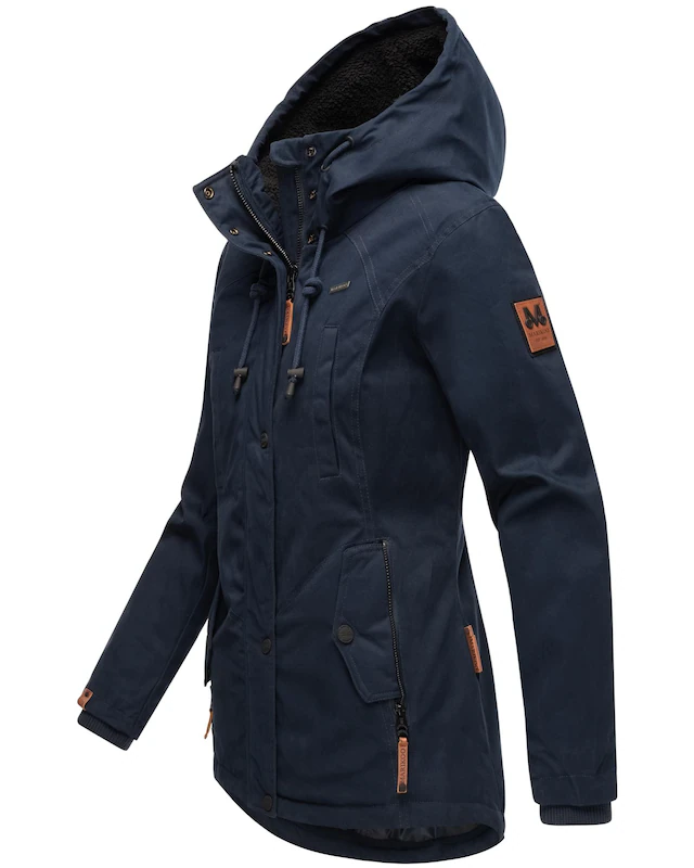 Marikoo Winterjacke »Bikoo« mit Kapuze sportliche Damen Outdoor Baumwolljacke mit Kapuze