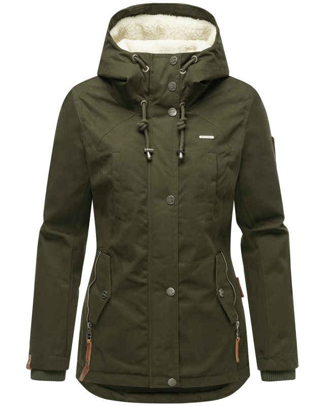 Marikoo Winterjacke »Bikoo« mit Kapuze sportliche Damen Outdoor Baumwolljacke mit Kapuze