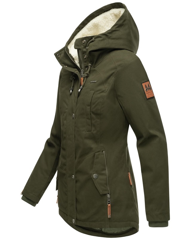 Marikoo Winterjacke »Bikoo« mit Kapuze sportliche Damen Outdoor Baumwolljacke mit Kapuze